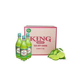Thùng Sốt Chanh King 1 lít - 6 Chai