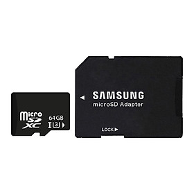 Mua Thẻ Nhớ MicroSDXC 64GB UHS-I U3 Hỗ Trợ 4K - Chuyên Dụng Camera IP (Đen) + Tặng Kèm Adapter Samsung Và Hộp Thẻ