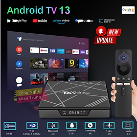 Mua Android Tivi Box Q Pro (TX9)- Ram 8G/128G - Bluetooth - Netflix - Remote Tìm Kiếm Giọng Nói - Hỗ trợ tivi màn hình máy tính  máy chiếu - Hàng Nhập Khẩu