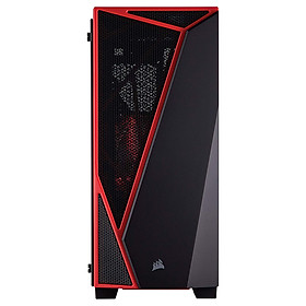 Thùng Máy Corsair Carbide Spec-04 Mid-Tower Termpered Glass, Black & Red_CC-9011117-WW - Hàng Chính Hãng