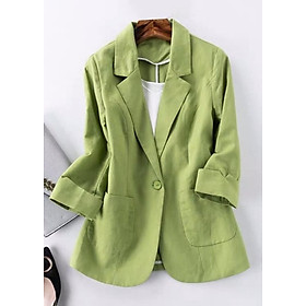 Áo Blazer Nữ Linen Tay Lỡ 5 Màu