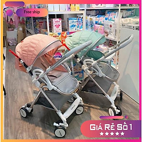 Xe đẩy A8 2 chiều 3 tư thế, xe đẩy em bé