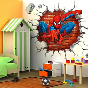 Mua Decan siêu anh hùng Người nhện - decal spider man mẫu số 5 AmyShop (40 x 45 cm)