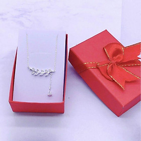 Dây chuyền bạc liền mặt chiếc lá YN JEWELRY SL