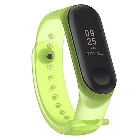 Dây Đeo Thay Thế Cho Vòng Đeo Tay Thông Minh Xiaomi Mi Band 3 / Mi Band 4 Trong Suốt