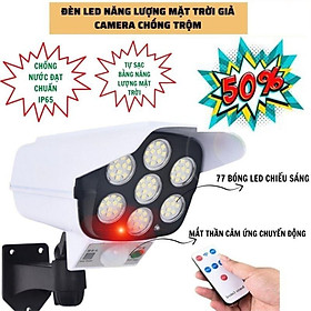 Đèn Led Năng Lượng Mặt Trời Giả Camera Điều Khiển Từ Xa
