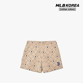 MLB - Quần shorts ngắn nữ lưng thun Dia Monogram All Over 4 In 3FSPM0133