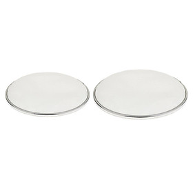 2Pcs White Bass Drum Head Double Layer Silent Mute Drum Skin 10'' And 12''