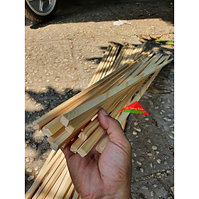 Mua Thanh gỗ thông vuông 1cm  dài 1m2 dùng làm nẹp chỉ  đóng chuồng chim  làm khung viền  DIY