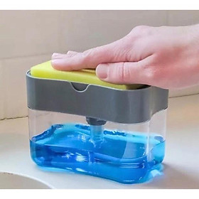 Mua Nhả dầu rửa bát +01 miếng bọt biển cho căn bếp KT 14x15x10cm