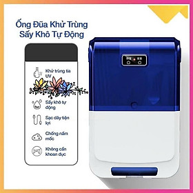 Hộp Sấy Và Khử Khuẩn Đũa Thìa Muỗng Thông Minh Có Nắp Đậy Cao Cấp Chống Côn Trùng Kiến Dán Tường Chắc Chắn - Giao Mầu Ngẫu Nhiên