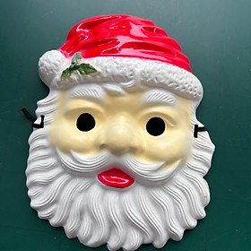 Mặt nạ ông già noel bằng nhựa hóa trang Giáng sinh, Halloween cho trẻ em