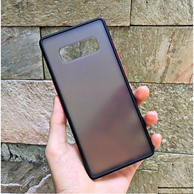 Ốp lưng trong nhám viền màu chống sốc cho SamSung Galaxy Note 8