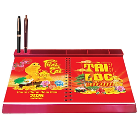 Lịch Tết 2025 - Lịch Bàn Đế Nhựa Lò Xo Giữa (17 x 28)