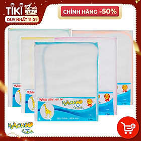 Khăn tắm Kachoobaby vải xô/ vải gạc 3 lớp 70 x 80cm, 2 cái, dùng để tắm, quấn bé, quàng cổ giữ ấm cho bé