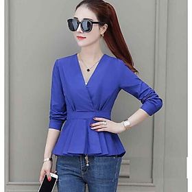 Hình ảnh áo kiểu peplum nhấn eo sang trọng