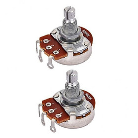 2X 2-piece Audio Potentiometers for Electric Guitars Bass Parts