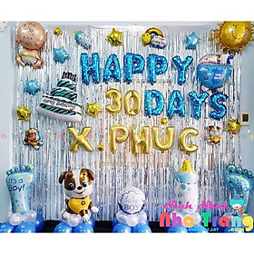 Set Bóng Trang Trí Tiệc Thôi Nôi Đầy Tháng Cho Bé Theo Chủ Đề