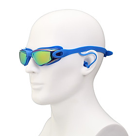 Mua Swimming Goggles UV Protection Anti-fog Earplugs Swim Goggles Gray -  Deep Blue tại Magideal2