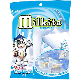 Kẹo viên Milkita hỗn hợp vị Sữa (Bịch 30 viên)