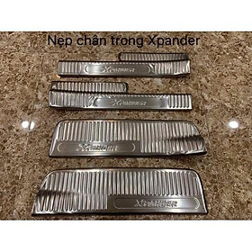 Ốp bậc cửa trong và ngoài xe MItsu Xpander INOX