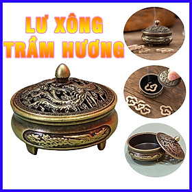 Mua Lư Hương Đốt Trầm  Xông Trầm Hương Bằng Đồng 4x3cm