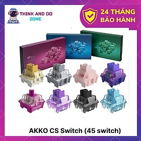 Mua Bộ 45 Switch cơ Akko CS Crys tal - Hàng chính hãng