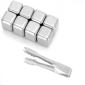 Mua Đá Inox 304 làm lạnh vĩnh cửu  không gỉ - Combo 8 đá không tan