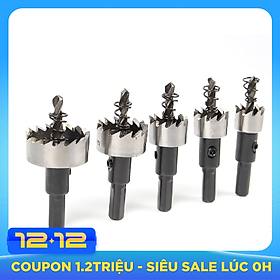 Bộ 5 mũi khoan khoét lỗ hợp kim HSS cao cấp V1