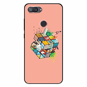 Ốp lưng in cho Xiaomi Mi 8 Lite Rubik Cube