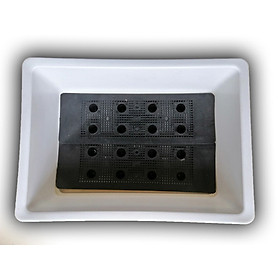 5 KHAY NHỰA TRỒNG RAU KÍCH THƯỚC 47X33X16CM - MÀU TRẮNG