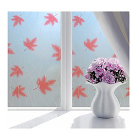 Mua Combo 5 Mét Decal Giấy Dán Kính Lá Phong Đỏ (5 Mét Dài x 0.45 Mét Ngang)