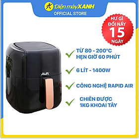 Mua Nồi chiên không dầu Ava BF502A 5.5 lít - Hàng chính hãng