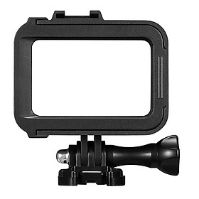 Camera Frame Housing Border Protective Shell Case Accessories for Go Pro Hero8 Black with Quick Pull Movable Socket and Screw (Black)