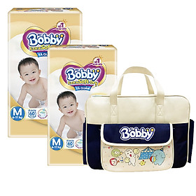 BỘ 2 GÓI BOBBY TÃ QUẦN CAO CẤP EXTRA SOFT DRY SIZE M/L/XL/XXL TẶNG GIỎ XÁCH