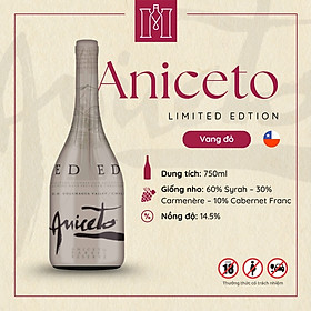 Rượu vang đỏ Chile Aniceto Limited Edition by Casa Verdi 750ml 14.5% nhập khẩu chính hãng