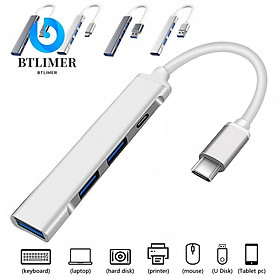 Bộ Chia 4 Cổng USB 3.0 Type C Tốc Độ Cao Cho Laptop PC