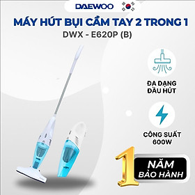 Máy hút bụi Daewoo DWX-E620P (Blue) công suất 600W mạnh mẽ và bền bỉ - Hàng chính hãng