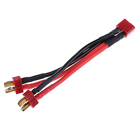 14AWG T Plug Parallel Cable Y-Harness for RC Battery Male & Female Connector - intl