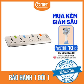 Ổ Cắm Nối Dài Comet CESG2403 - Hàng Chính Hãng