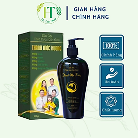 Dầu gội thảo dược dân gian Thanh Mộc Hương sạch gàu mượt tóc phục hồi tóc hư tổn chẻ ngọn 350ml
