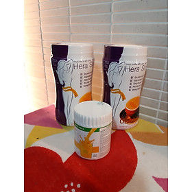 Combo 2 hộp Sữa hỗ trợ giảm cân HERA SLIMFIT 500gr- TẶNG HỘP Sữa Nghệ 100G-EO ĐẸP - DÁNG THON-Thay thế hoàn toàn bữa ăn - Hỗ trợ Giảm cân an toàn
