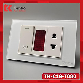 Công tắc 20A Cho Nóng Lạnh và Điều Hòa có đèn LED báo hiệu TENKO Thương Hiệu Nhật TK-C18-080
