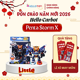 Đồ chơi Robot Little Penta Storm X HC-F-008SD, nhựa PVC, không dùng pin, phù hợp trên 37 tháng, mô hình Hello Carbot