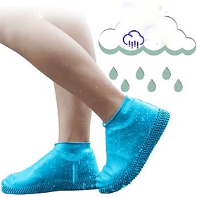 Vỏ Bọc Giày Đi Mưa Bằng Cao Su Silicon Dẻo Chống Trượt Chống Thấm Nước/ Latex waterproof Shoe cover, Tái Sử Dụng, Ủng Bọc Giày, bao Giày Đi phượt, du lịch