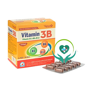 Vitamin 3B B1-B6-B12 hộp 100 viên Nang mềm  Vinaphar - Dự phòng tình trạng