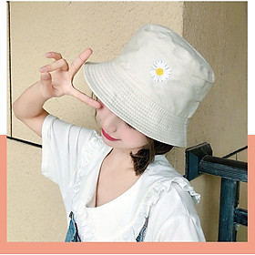 Mũ Vành Nhỏ, Mũ Bucket Hoa Cúc, Mũ Bucket Cụp Phong Cách Swag Siêu Xinh MD07