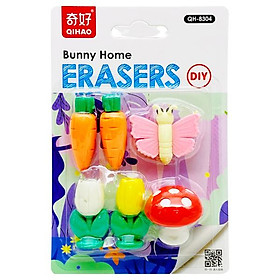 Vỉ Gôm Tẩy Bunny Home DIY - Qihao QH8304 - Mẫu 1