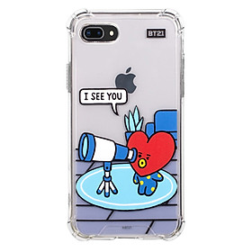 Ốp điện thoại iPhone/Samsung BT21 Roomies Clear Slim Bumper Case for iPhone/Galaxy