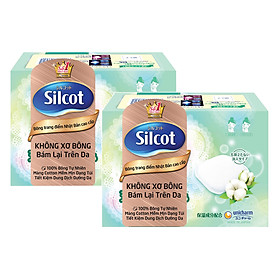 Bộ 2 Hộp Silcot Bông Trang Điểm (bông tẩy trang) Nhật Bản Cao Cấp (66 Miếng/Hộp)